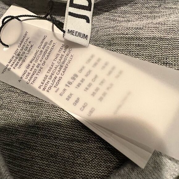 Long Sleeve V-Neck Jersey Top by JDY/ASOS - Picture 9 of 12